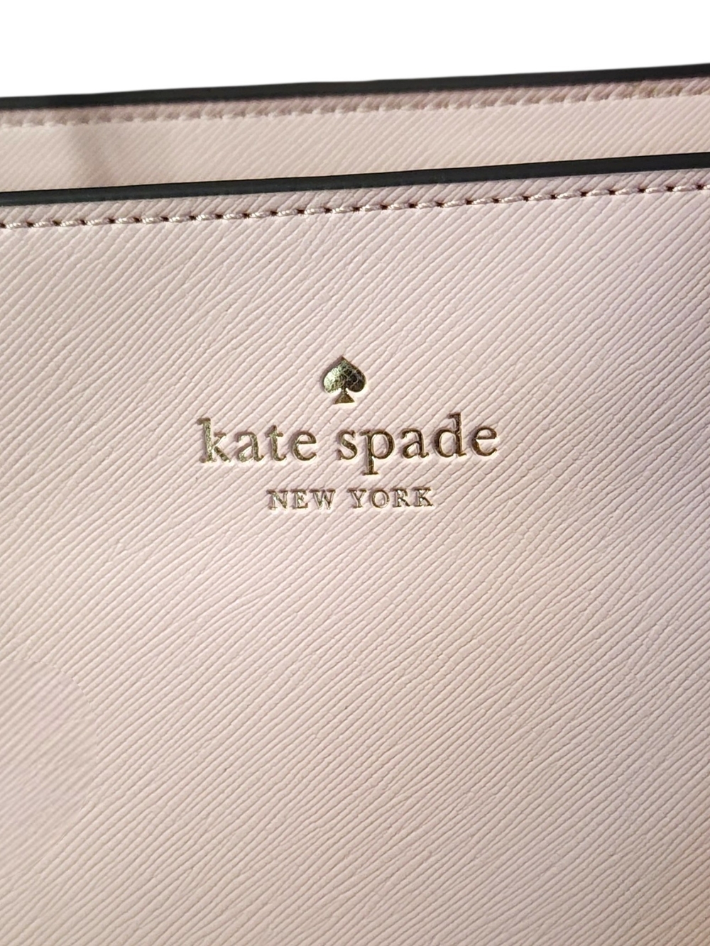KATE SPADE NY Dana Rose Smoke Leather Large Tote Bag - Picture 5 of 16